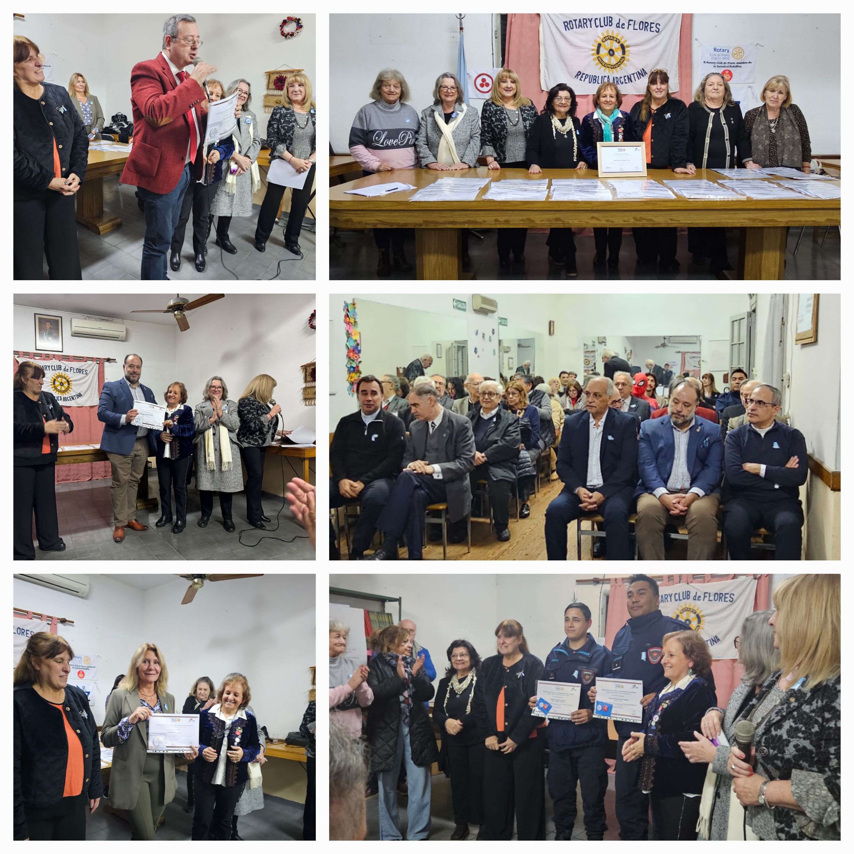 Homenaje de Rotary Club de Flores a Caballeros destacados de la Comunidad